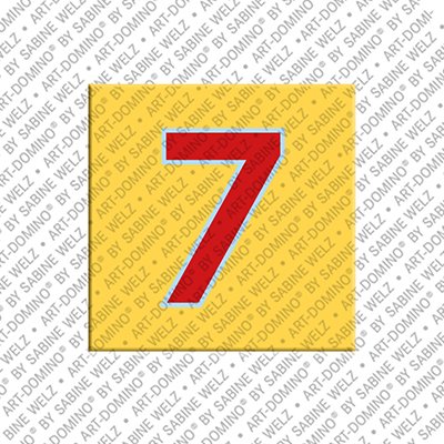 MAGNET-STORIES Number 7 - magnet with the number 7