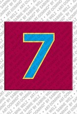MAGNET-STORIES Number 7 - magnet with the number 7