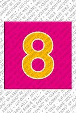 MAGNET-STORIES Numéro 8 - aimant avec le nombre 8