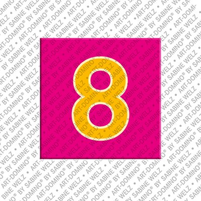 MAGNET-STORIES Number 8 - magnet with the number 8