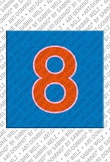 MAGNET-STORIES Number 8 - magnet with the number 8