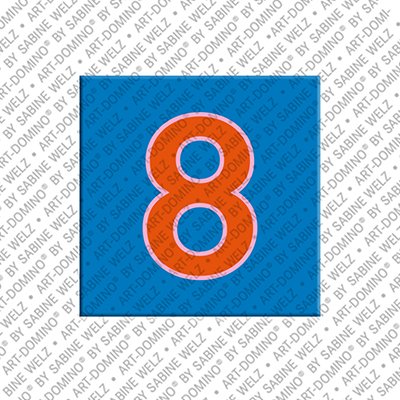 MAGNET-STORIES Number 8 - magnet with the number 8