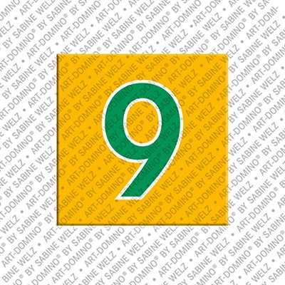 MAGNET-STORIES Number 9 - magnet with the number 9