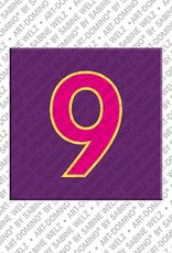 MAGNET-STORIES Number 9 - magnet with the number 9