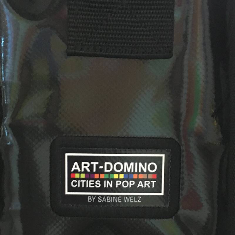 ART-DOMINO® BY SABINE WELZ CITY BAG - Unique - Number 459 with Berlin motif