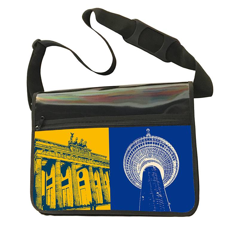 ART-DOMINO® BY SABINE WELZ CITY BAG - Unique - Number 521 with Berlin motif