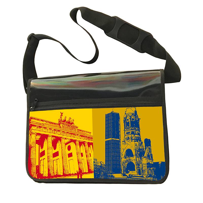 ART-DOMINO® BY SABINE WELZ CITY BAG - Unique - Number 580 with Berlin motif