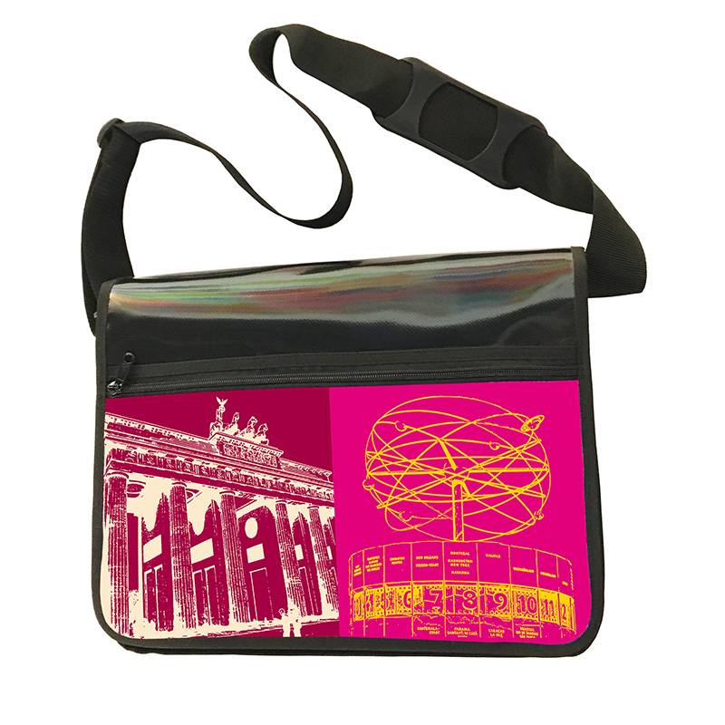 ART-DOMINO® BY SABINE WELZ CITY BAG - Unique - Number 584 with Berlin motif