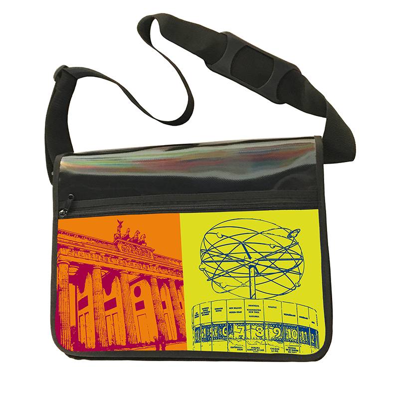 ART-DOMINO® BY SABINE WELZ CITY BAG - Unique - Number 586 with Berlin motif