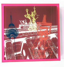 MAGNET-STORIES PHOTO ACRYLIQUE - BERLIN - COLLAGE 01 - Dans un cadre acrylique moderne