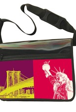 ART-DOMINO® BY SABINE WELZ CITY BAG - Unique - Number 543 with New York motifs