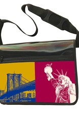 ART-DOMINO® BY SABINE WELZ CITY BAG - Unique - Number 545 with New York motifs