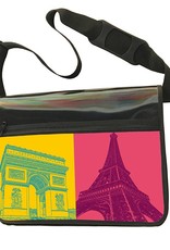 ART-DOMINO® BY SABINE WELZ CITY-BAG - Unique - numéro 554 avec des motifs de Paris