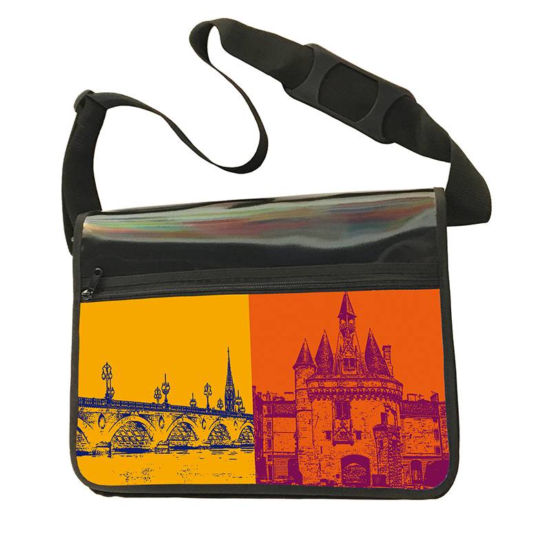 MAGNET-STORIES CITY BAG - Unique - Number 556 with Bordeaux motifs