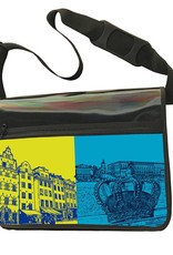 ART-DOMINO® BY SABINE WELZ CITY-BAG - Unique - numéro 564 avec des motifs de Stockholm