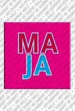MAGNET-STORIES Maja - Magnet mit dem Vornamen Maja