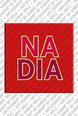 MAGNET-STORIES Nadia - Magnet mit dem Vornamen Nadia
