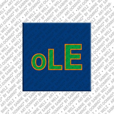 ART-DOMINO® BY SABINE WELZ Ole - Aimant avec le nom Ole