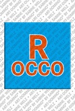 ART-DOMINO® BY SABINE WELZ Rocco - Aimant avec le nom Rocco