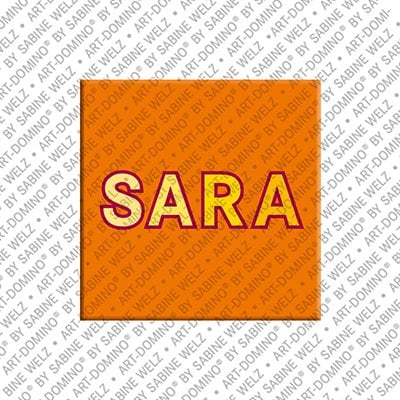 Magnets With Names Name Magnet Sara Art Domino Cities In Pop Art By Sabine Welz