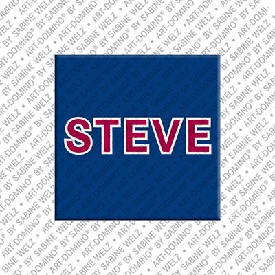 ART-DOMINO® BY SABINE WELZ Steve - Magnet with the name Steve