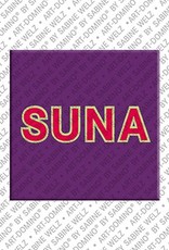 ART-DOMINO® BY SABINE WELZ Suna - Magnet with the name Suna