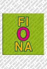 ART-DOMINO® BY SABINE WELZ Fiona - Magnet with the name Fiona