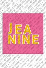 MAGNET-STORIES Jeanine - Magnet mit dem Vornamen Jeanine