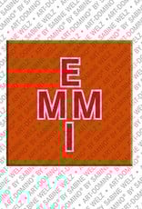 ART-DOMINO® BY SABINE WELZ Emmi - Magnet with the name Emmi