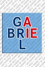 ART-DOMINO® BY SABINE WELZ Gabriel - Magnet with the name Gabriel