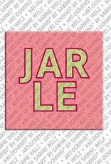 ART-DOMINO® BY SABINE WELZ Jarle - Magnet mit dem Vornamen Jarle