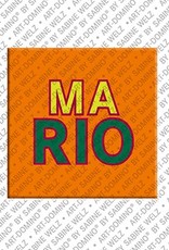 ART-DOMINO® BY SABINE WELZ Mario - Aimant avec le nom Mario