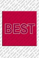 MAGNET-STORIES Best - magnet with the word Best