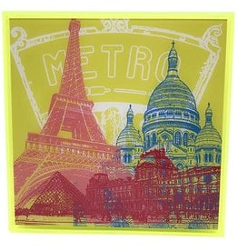 MAGNET-STORIES ACRYLBILD - PARIS - KOLLAGE 01 - In modernem Acrylglasrahmen