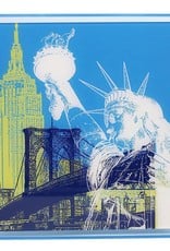 ART-DOMINO® BY SABINE WELZ New York - Collage - 01 + Frame