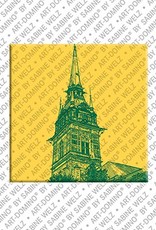 ART-DOMINO® BY SABINE WELZ Stockholm - Deutsche Kirche - Turm