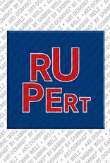 ART-DOMINO® BY SABINE WELZ Rupert - Magnet with the name Rupert