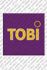 ART-DOMINO® BY SABINE WELZ Tobi - Magnet with the name Tobi
