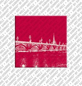 ART-DOMINO® BY SABINE WELZ Magnet - Frankreich - Bordeaux - 02