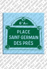 MAGNET-STORIES Paris - Schild Place Saint Germain des Prés