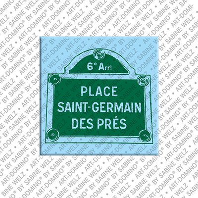 ART-DOMINO® BY SABINE WELZ Paris - Sign Place Saint Germain des Prés