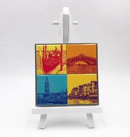 ART-DOMINO® BY SABINE WELZ Magnetset - Sur chevalet - Italie - Venise - 4 - 01