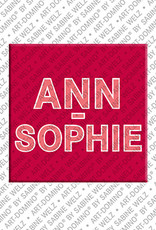 MAGNET-STORIES Ann-Sophie - Magnet with the name Ann-Sophie