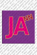 MAGNET-STORIES Jann - Magnet mit dem Vornamen Jann