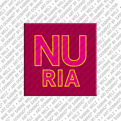 MAGNET-STORIES Nuria - Magnet mit dem Vornamen Nuria