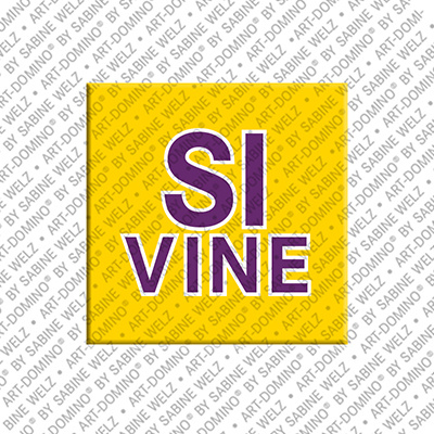 ART-DOMINO® BY SABINE WELZ Sivine - Magnet mit dem Vornamen Sivine