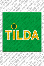 ART-DOMINO® BY SABINE WELZ Tilda - Magnet with the name Tilda