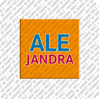 MAGNET-STORIES Alejandra - Magnet mit dem Vornamen Alejandra