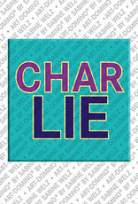 ART-DOMINO® BY SABINE WELZ Charlie - Magnet with the name Charlie