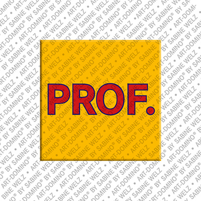 MAGNET-STORIES Prof. - Magnet mit dem Wort Prof.